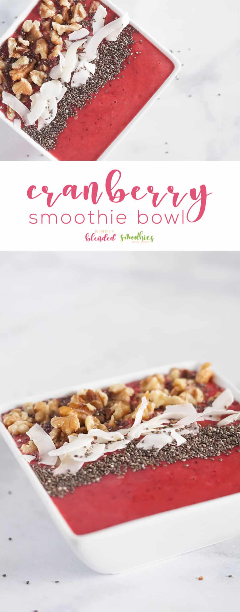 Cranberry Smoothie Bowl Recipe 1 Cranberry Smoothie Bowl Recipe - a simple and healthy smoothie that is sure to fill you up