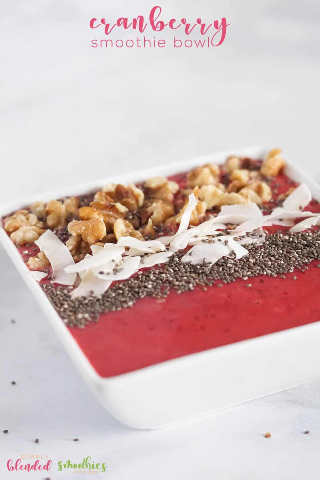 Cranberry Smoothie Bowl Recipe 5 Cranberry Smoothie Bowl Recipe - a simple and healthy smoothie that is sure to fill you up